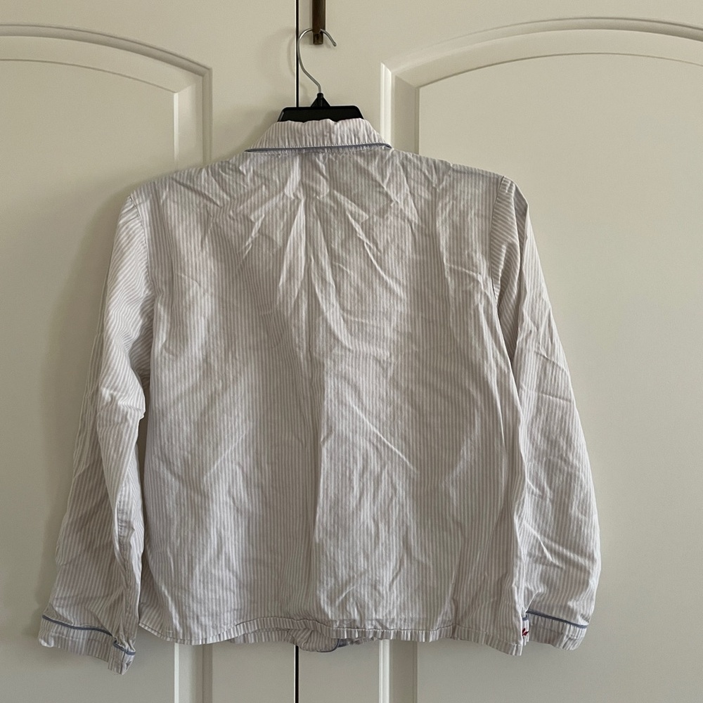 Women’s Striped White Pajama Set - Picture 4 of 7